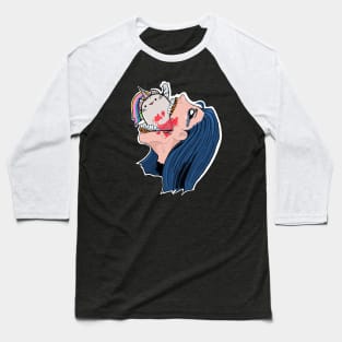 Creepy and cute woman Baseball T-Shirt